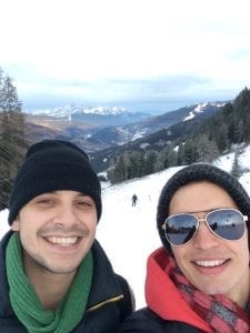 skiing
