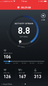 Whoop exercise strain