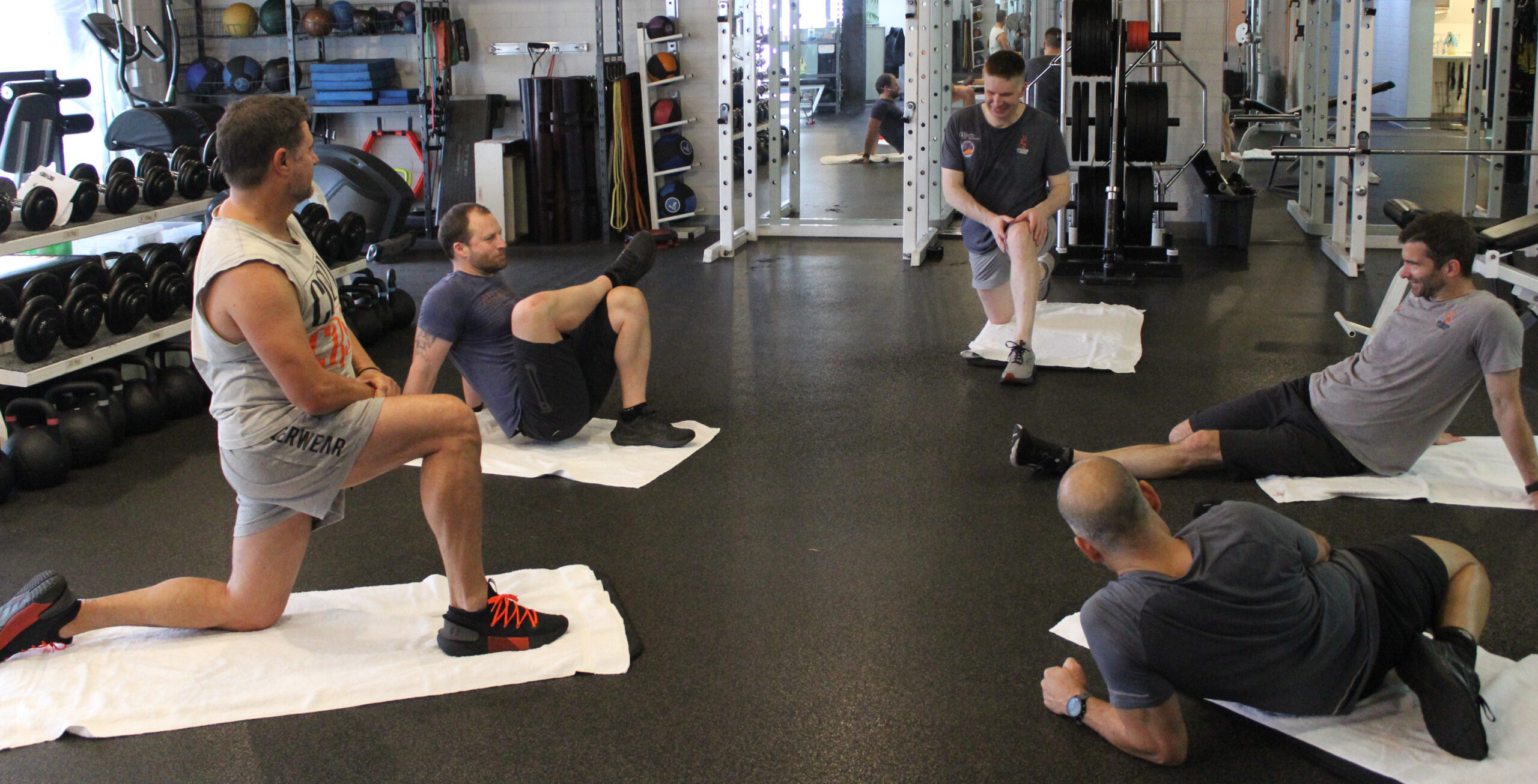Men's Health Class Stretching Circle